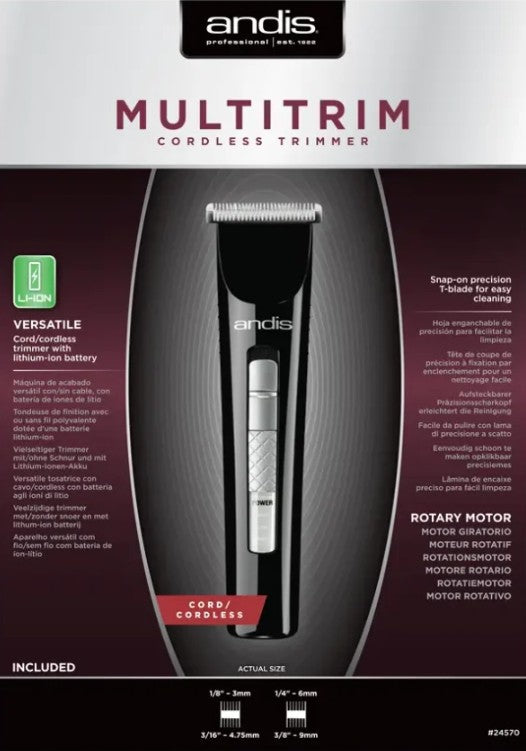 Andis CLT Multi‑Trim Trimmer | Lightweight Precision Trimmer for Face, Paws, Ears & Feet