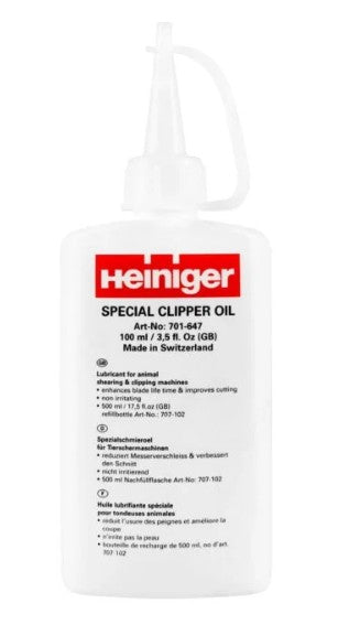 Heiniger Clipper Oil | High‑Performance Lubricating Oil for Grooming Blades