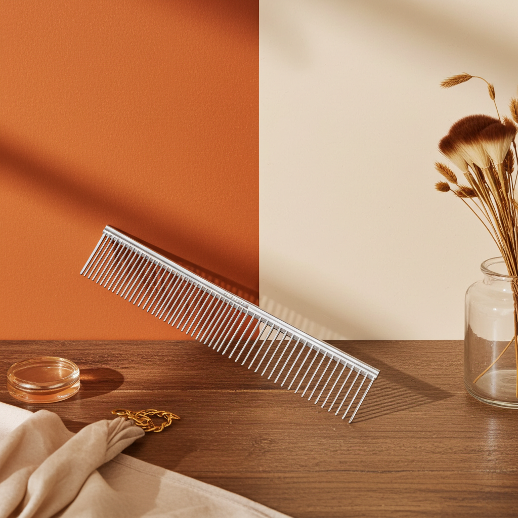 Andis Steel Comb 7-1/2″ l Detangling & Finishing Tool