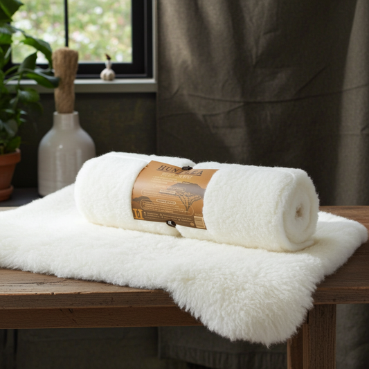 Huntlea Genuine Sheep Skin Dog Mat Medium