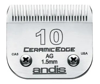 Andis CeramicEdge® Detachable Blade – Size 10 | 1.5mm Cool‑Running Professional Grooming Blade