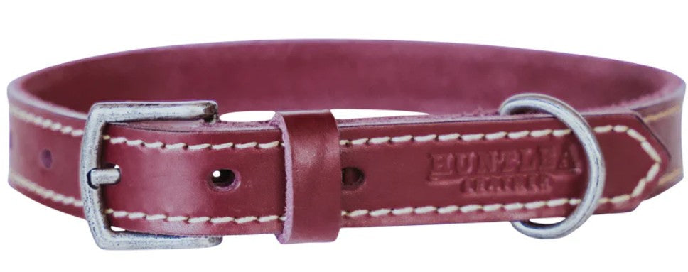 Huntlea Leopard Dog Leather Collar