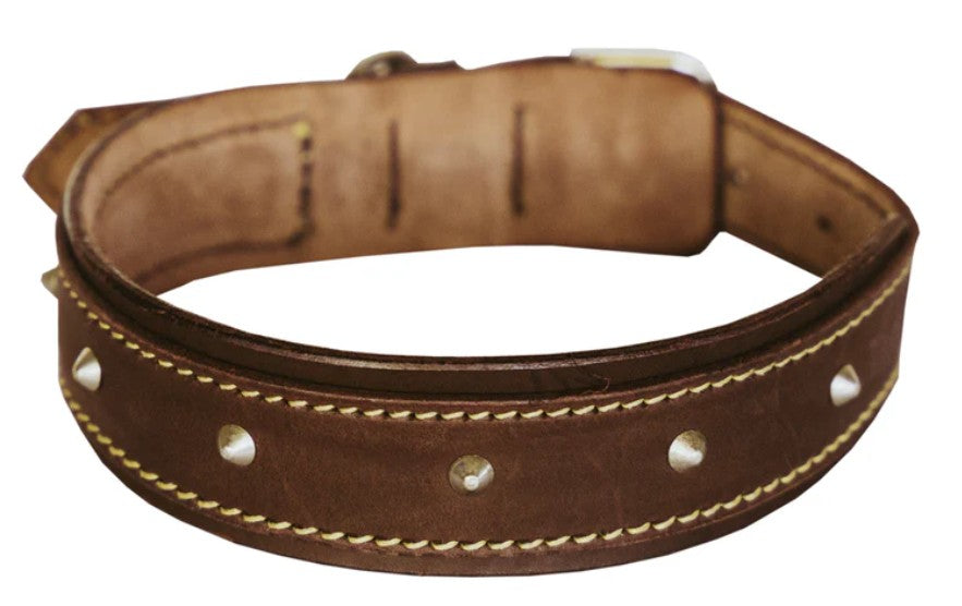 Huntlea Rhino Dog Leather Collar