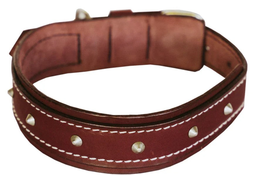Huntlea Rhino Dog Leather Collar