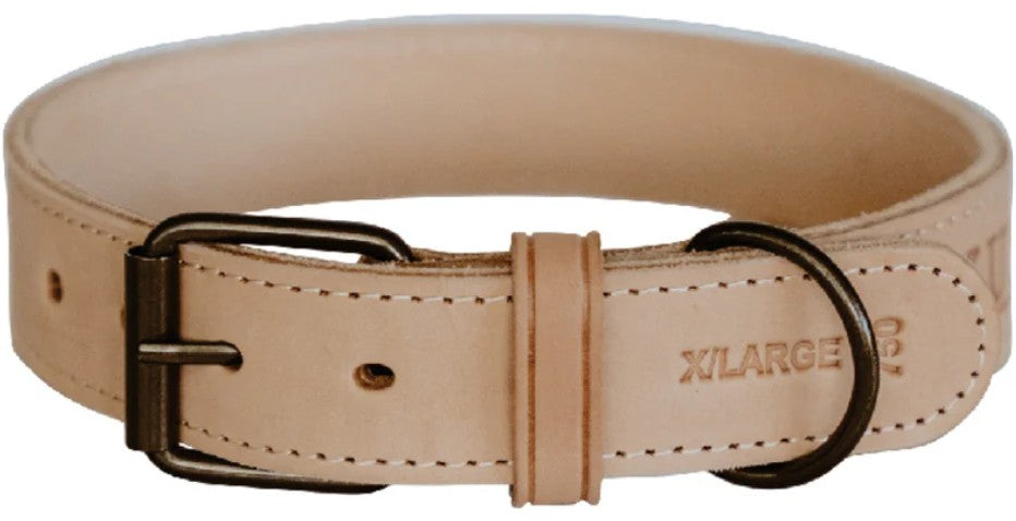Huntlea Impala Mighty Plain Dog Leather Collar