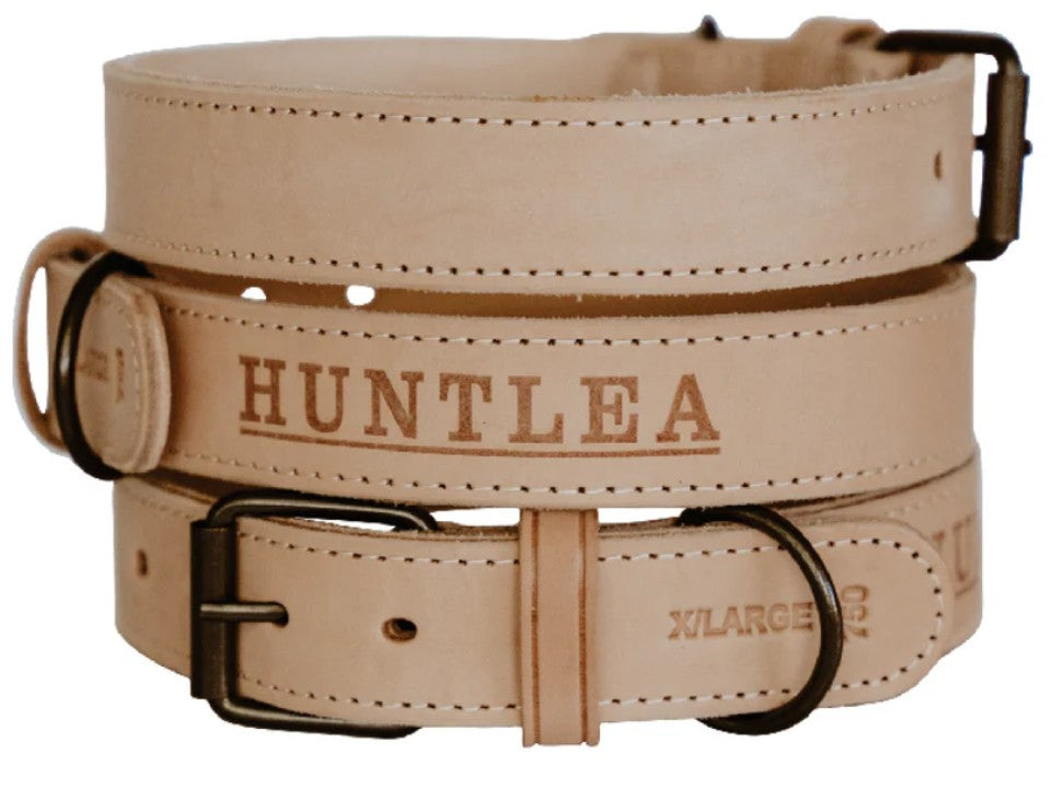 Huntlea Impala Mighty Plain Dog Leather Collar