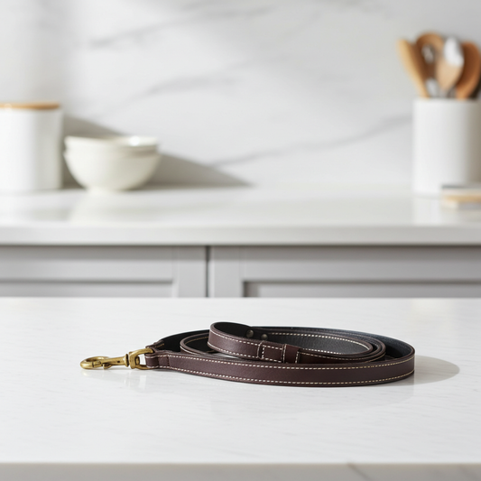 Huntlea Lion Dog Leather Lead