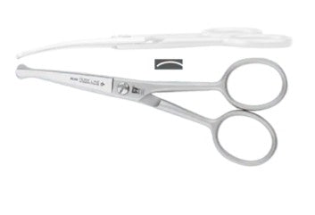Roseline 4.5″ Curved Blunt Ball Tip | Stainless‑Steel Safety Grooming Scissors