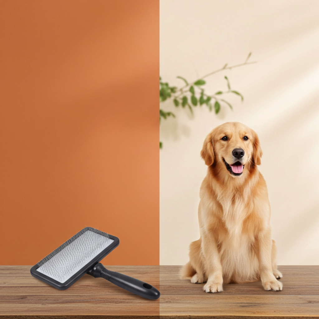 Andis Slicker Brush for Dogs – Gentle De‑Shedding & Tangle Removal